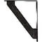 Ekena Millwork Traditional Wrought Iron Bracket, (Triple center brace), Antiqued Silver 2"W x 10"D x 12"H BKTM02X10X12TTRASV - alternate 2